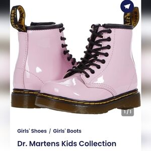 Dr. Martens Kids Pink Boots